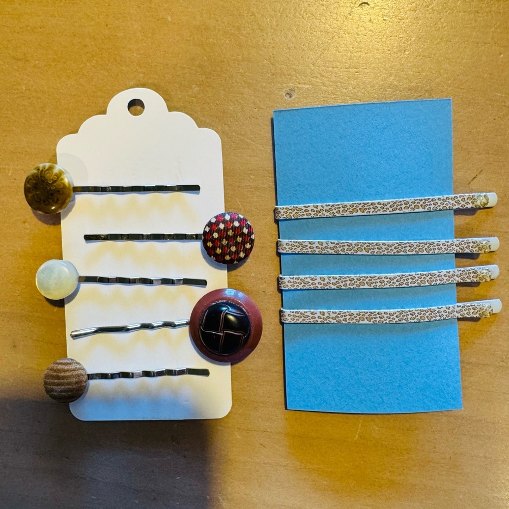 Assorted Decorative Bobby Pin Set - Browns & Creams - Picture 3 of 4